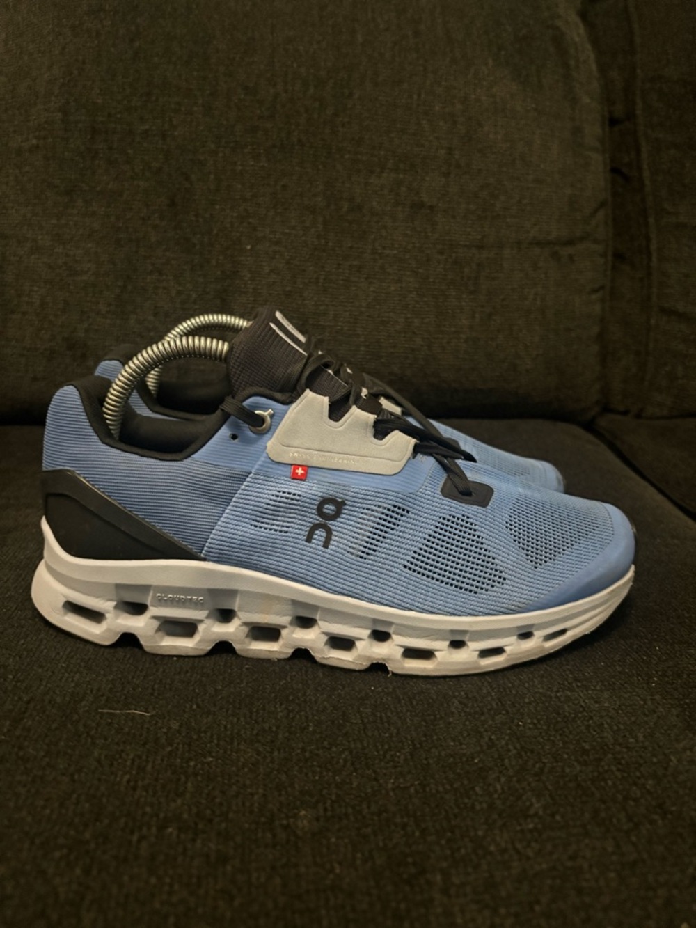 On Cloudstratus Running Shoes Marina Blue/Magnet Gray Women's Sz 9.5 (39.99209)